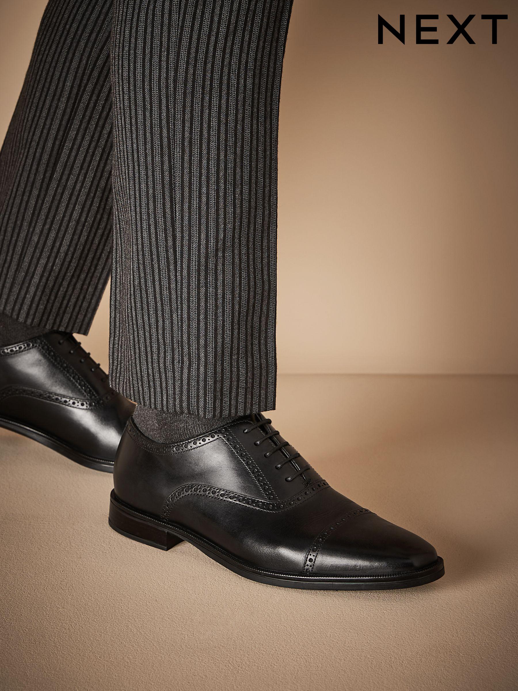 Next black leather shoes top