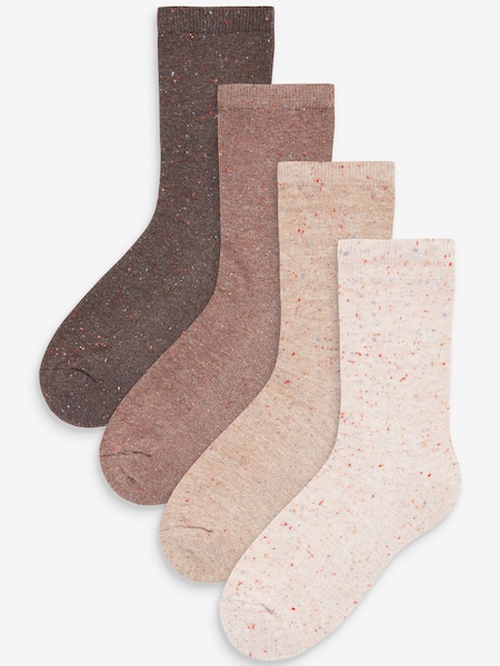 Pink Neppy Cushion Sole Socks 4 Pack (M15145) | €12