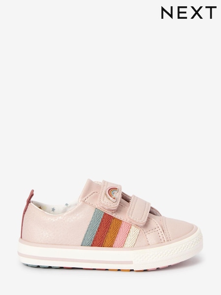 Muted Pink Rainbow Wide Fit (G) Trainers (M15583) | €10 - €11