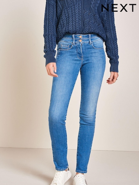Синий выбеленный деним - Slim Lift And Shape Jeans (M16268) | €23