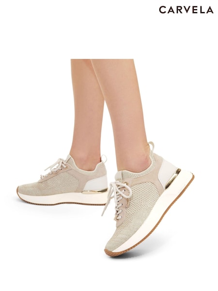 Carvela Flare Knit Trainers (M17539) | ‏75 ر.ع.‏