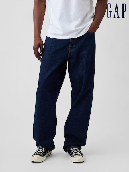 INDIGO WASH - Regular Gap Baggy Jeans