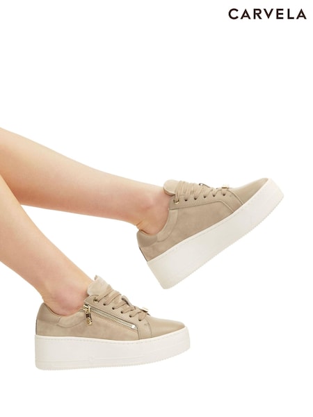 Cream Svetloba - Carvela Connected Zip Trainers (M22360) | € 196