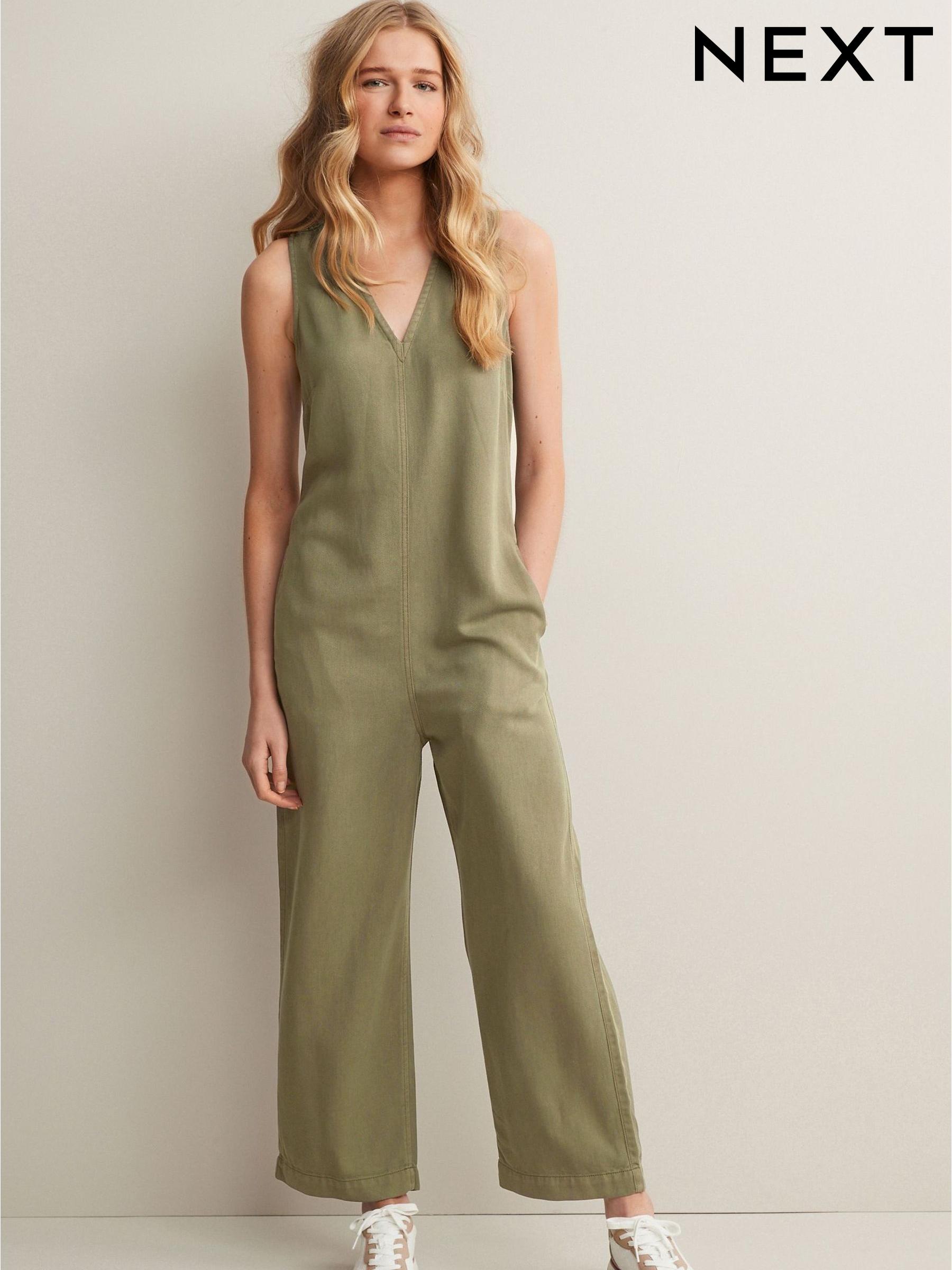 Women s Jumpsuit Green Occasionwear Jumpsuitsandplaysuits Next Luxembourg