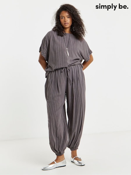 Grey - Simply Be Wide Leg Trousers