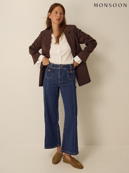 Blue - Monsoon Renee Flared Jeans