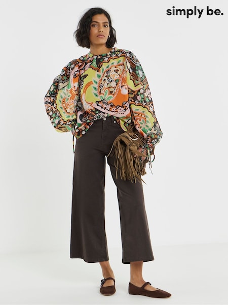 Green - Simply Be Georgette High Neck Blouse