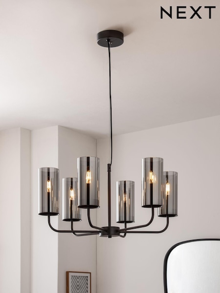 Black Austin 6 Light Chandelier Light (M26839) | €159