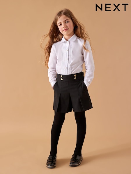 Black High Waisted School Shorts (3-16yrs) (M27448) | AED56 - AED81