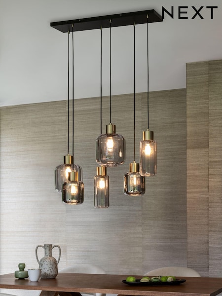 Grey Jensen 6 Light Pendant Ceiling Light (M31231) | €285