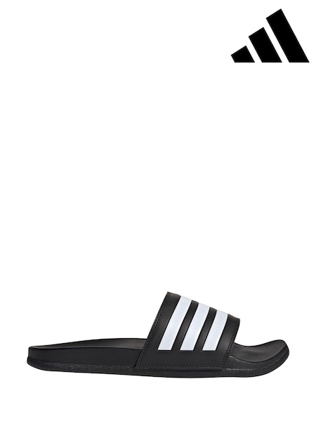adidas Black/chrome Adilette Comfort Slides (M34742) | €60