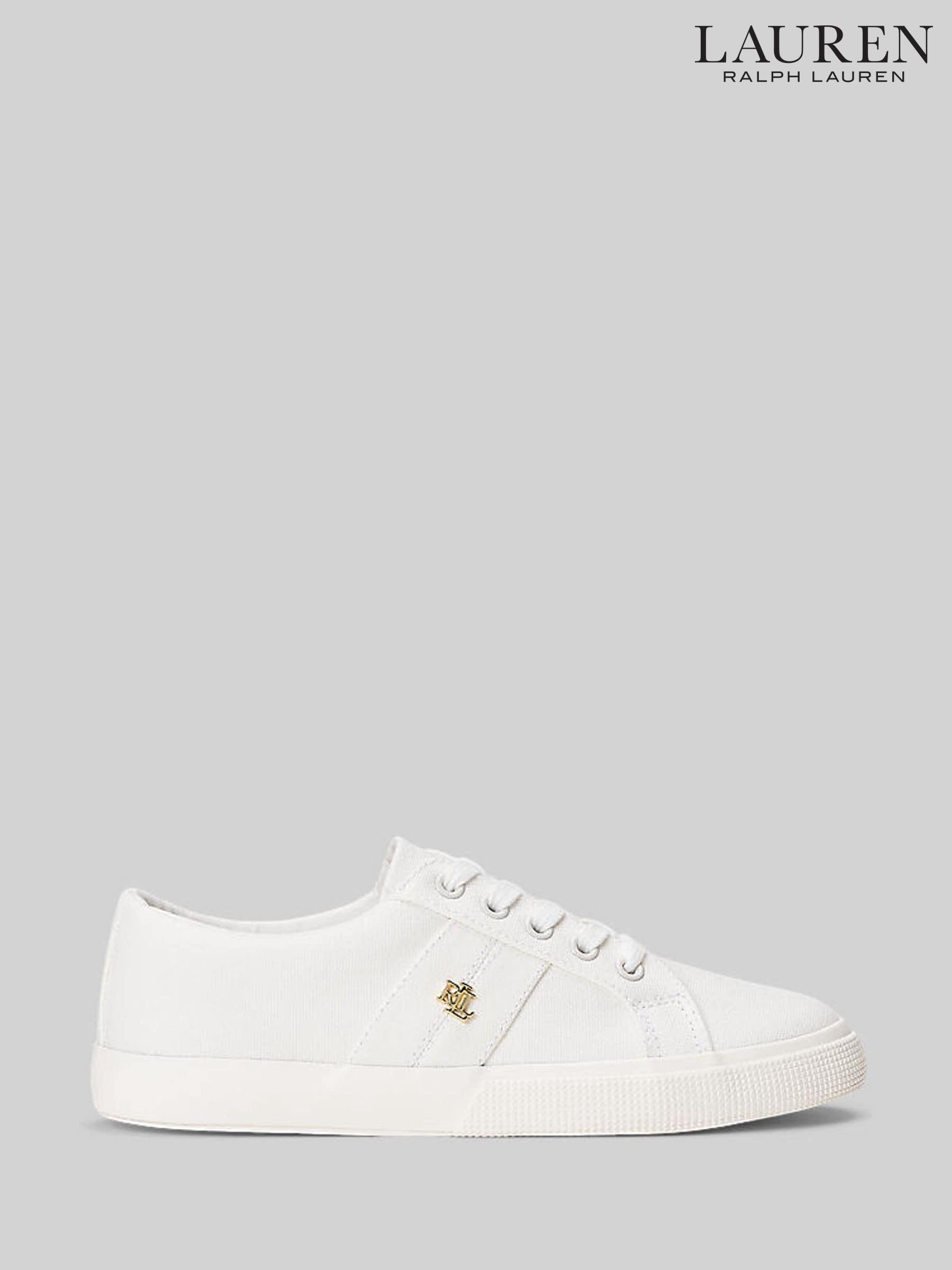 Ralph lauren women's canvas sneakers outlet