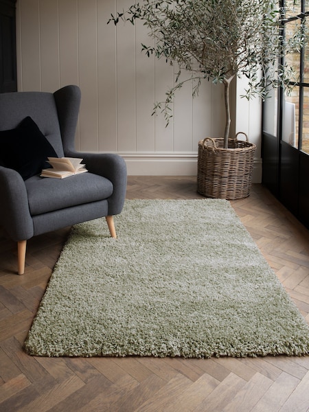 Sage Green Premium Cosy Shaggy Rug (M36680) | €33 - €444