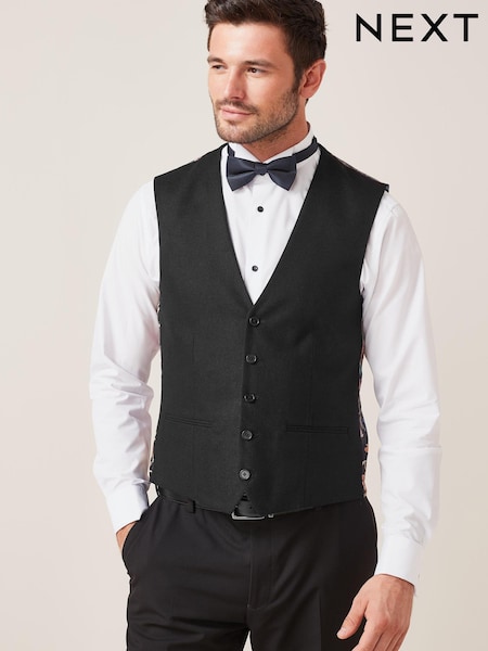 Black Donegal Suit Waistcoat (M36749) | €12