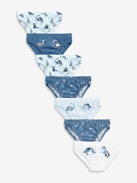 Dinosaurier, Blau - 100% Cotton Briefs 7 Pack (1.5-16yrs) (M37857) | 9 € - 11 €