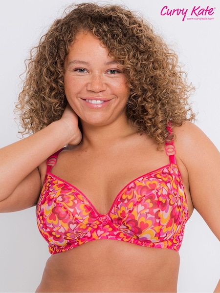 Curvy Kate Pink Hearts Lifestyle Plunge Bra (M38492) | €18.50
