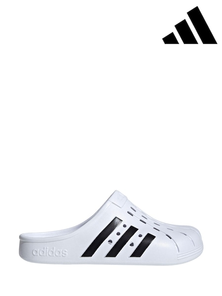 adidas White Sportswear Adilette Clogs (M39504) | INR 5,305 - INR 5,836