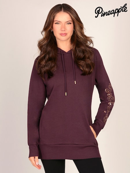 Brown - Pineapple Longline Hoodie