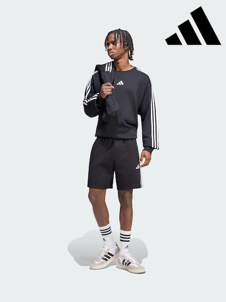 Schwarz - Regular Adidas Essentials 3-stripes Single Jersey Shorts