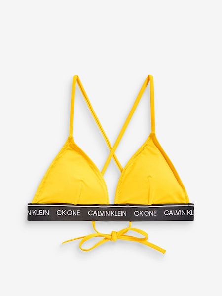 Calvin Klein Yellow One Triangle Bikini Top (M41940) | €27