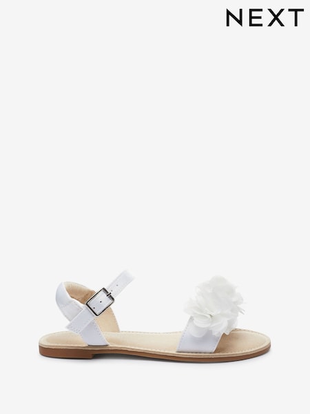 Elfenbeinweiß - Corsage Flower Occasion Sandals (M43878) | 9 € - 12 €