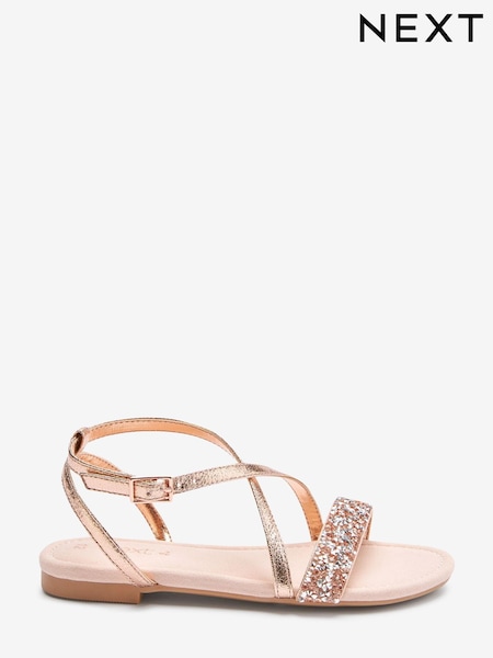 Roségold/Pink - Crystal Occasion Sandals (M43945) | 7 € - 10 €