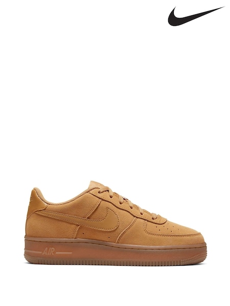 Jasnobrązowy - Nike Air Force 1 Youth Trainers (M44048) | 410 zł