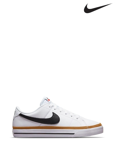 Valkoinen/Musta - Nike Court Legacy Trainers (M44112) | €110