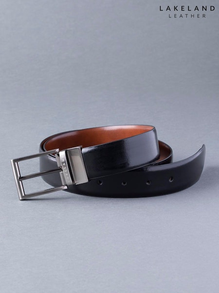 Lakeland Leather Tan/Black Caldew Double Sided Leather Belt (M44202) | €46