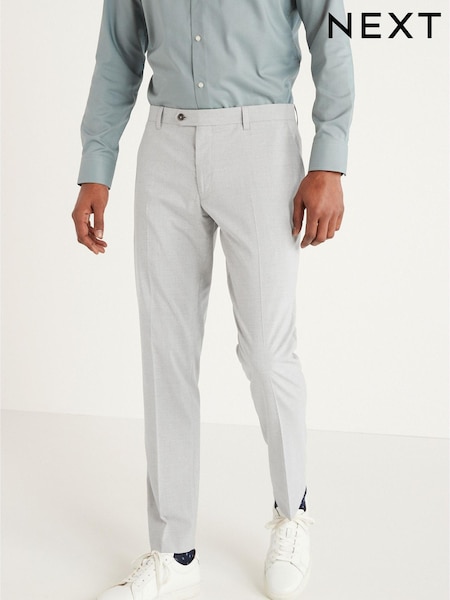 Светло-серый - Textured Trousers With Motion Flex Waistband (M44554) | €9