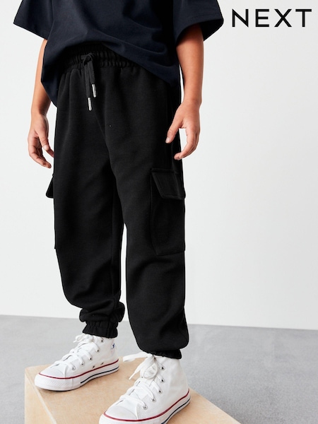 أسود - Cargo Utility Joggers (3-16yrs) (M45354) | ‏72 ر.س.‏ - ‏101 ر.س.‏