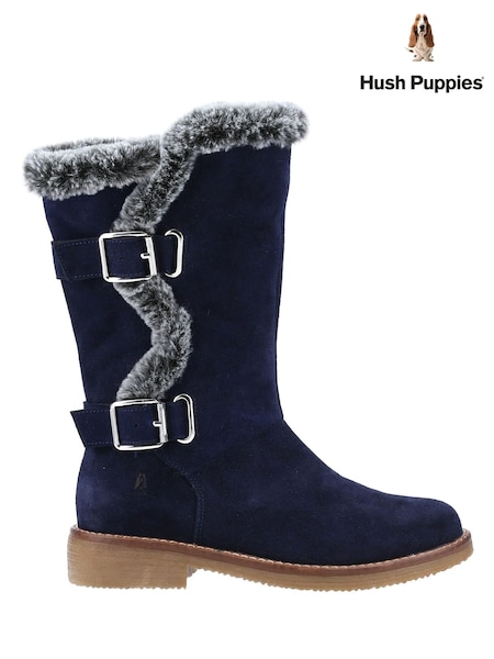 Marineblau - Hush Puppies Megan Wide Boots (M46124) | 97 €