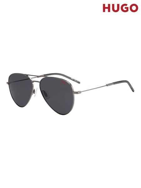 HUGO Silver/Grey Pilot Sunglasses (M46851) | €77