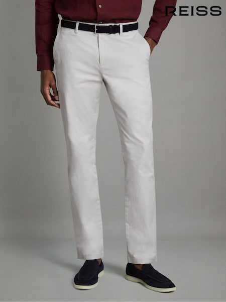Reiss Pitch Slim Fit Washed Cotton Blend Chinos (M47130) | 125 €