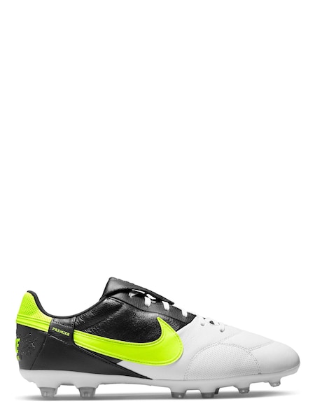 Nike White Adults Premier 3 FG Mens Football Boots (M47685) | €114