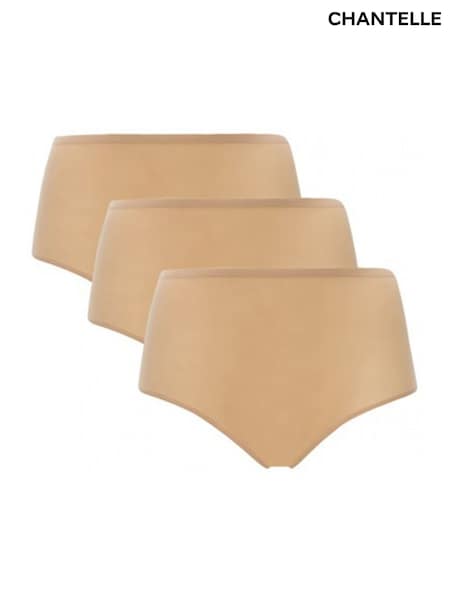Chantelle 3 Pack Soft Stretch Seamless One Size High Waisted Knickers (M47820) | €77