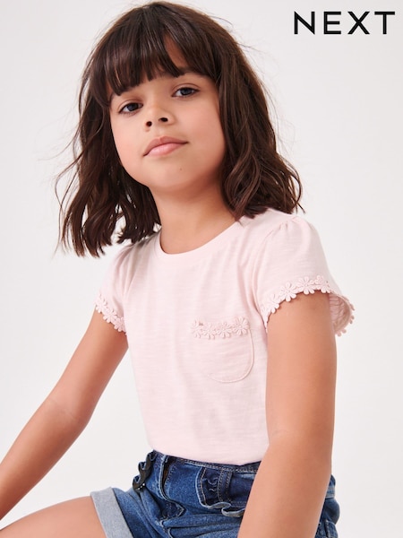 Pink Daisy Pocket T-Shirt (1.5-16yrs) (M48889) | AED18 - AED38
