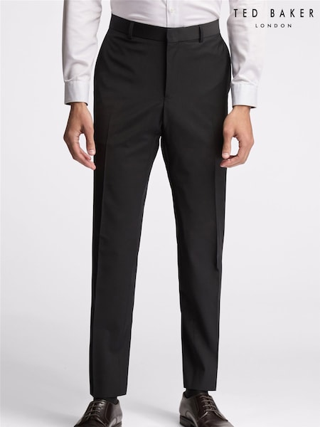 Ted Baker Premium Black Panama Slim Suit Trousers (M49344) | €43