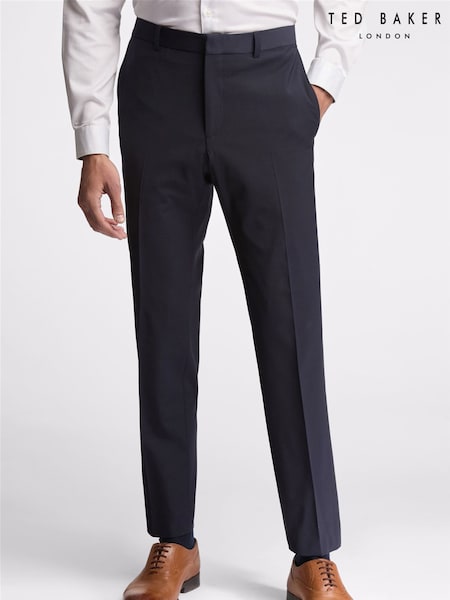 Ted Baker Premium Blue Panama Slim Suit: Trousers (M49348) | AED180