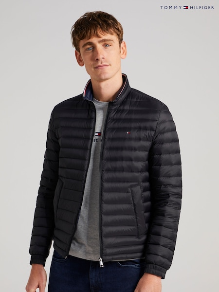 שחור - Tommy Hilfiger Core Packable Circular Jacket (M49418) | ‏1,006‏₪