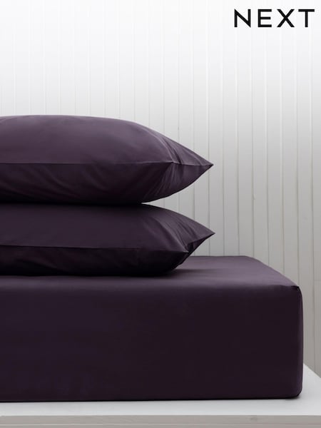 Purple Blackberry Cotton Rich Deep Fitted Sheet (M50004) | 59 QAR - 93 QAR