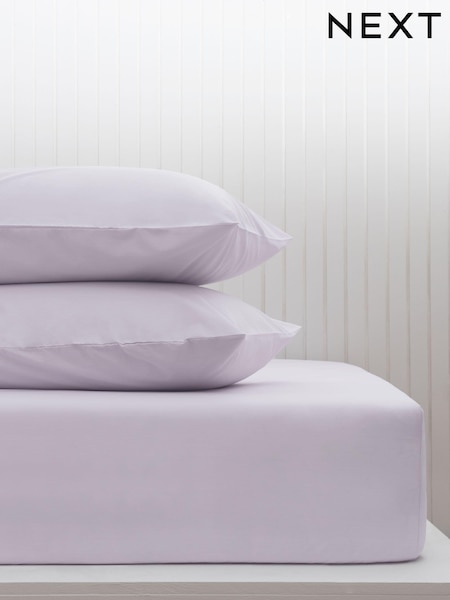 Puple Lilac Cotton Rich Deep Fitted Sheet (M50270) | €13 - €21