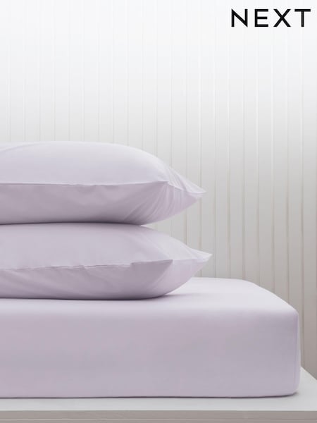 Puple Lilac Cotton Rich Fitted Sheet (M50279) | €11 - €18