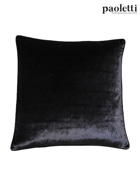 Riva Paoletti Black Luxe Velvet Polyester Filled Cushion (M50584) | €37