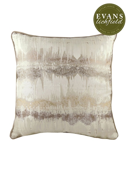 Evans Lichfield Mocha Brown 56 x 56cm Inca Jacquard Cushion (M50614) | 178 QAR