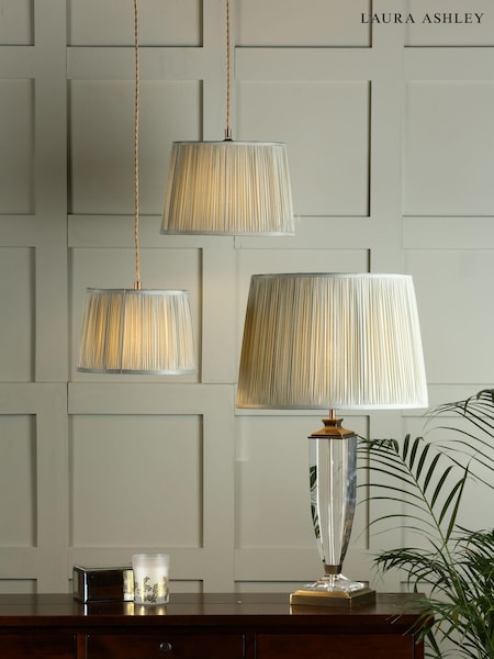 Laura Ashley Hemsley Pleated Silk Empire Easyfit Lamp Shade (M50661) | € 56 - € 82