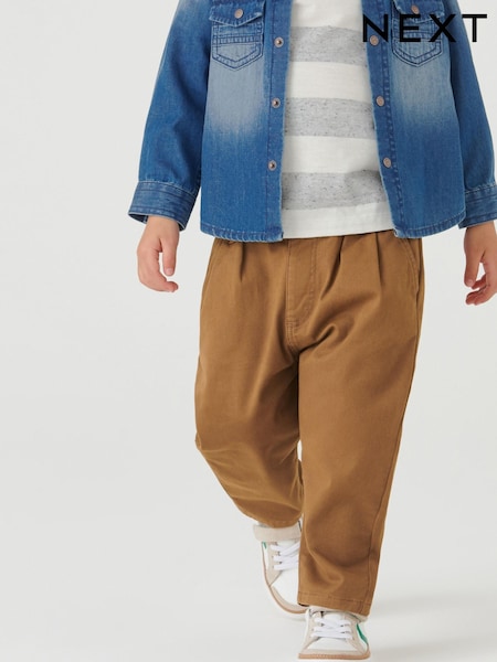 Нейтральный - Pleat Front Chino Trousers (3mths-7yrs) (M50681) | €11 - €14