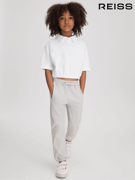 Reiss Ivory Pax 4-9 yrs Cotton Cropped Polo Shirt (M50927) | €35