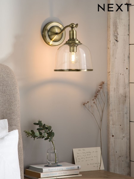 Brass Gloucester Mains Operated Wireless Wall Light (M51171) | €53