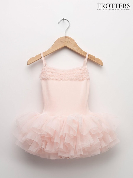 Trotters London Pink Bloch Ballet Desdemona Tutu Leotard (M52187) | AED233